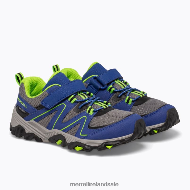 Trail Quest (MK262619) Merrell Kids BX26T1350 Blue/Green Shoes