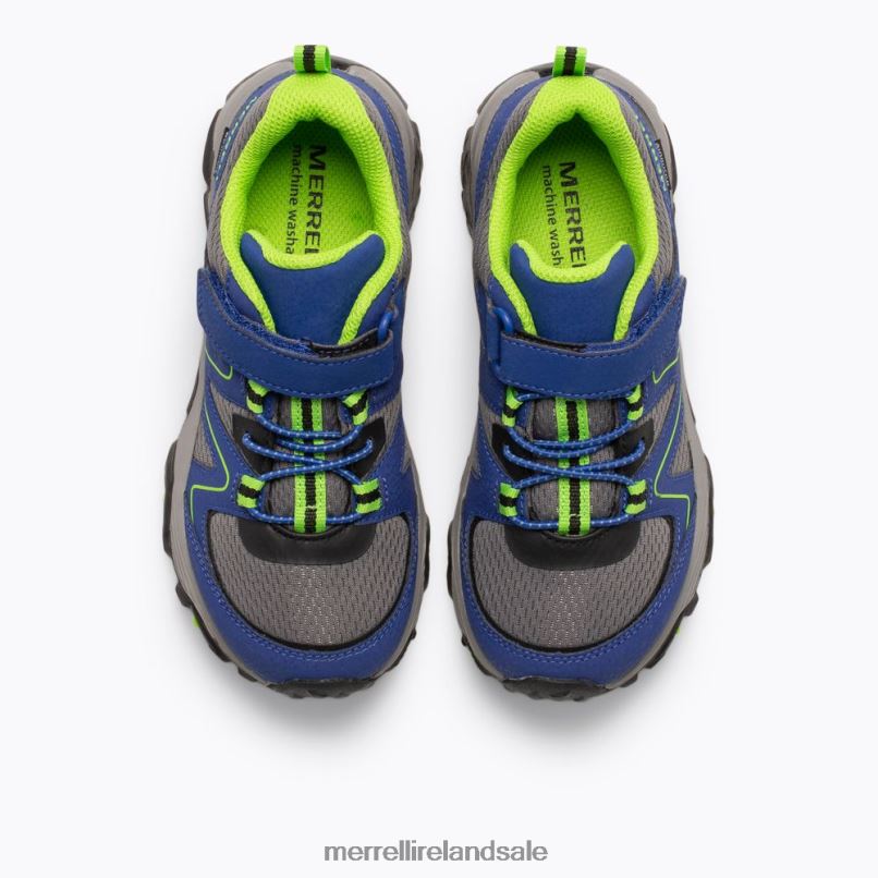 Trail Quest (MK262619) Merrell Kids BX26T1350 Blue/Green Shoes