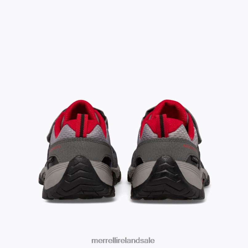 Trail Quest (MK263181) Merrell Kids BX26T1351 Grey/Red/Black Shoes