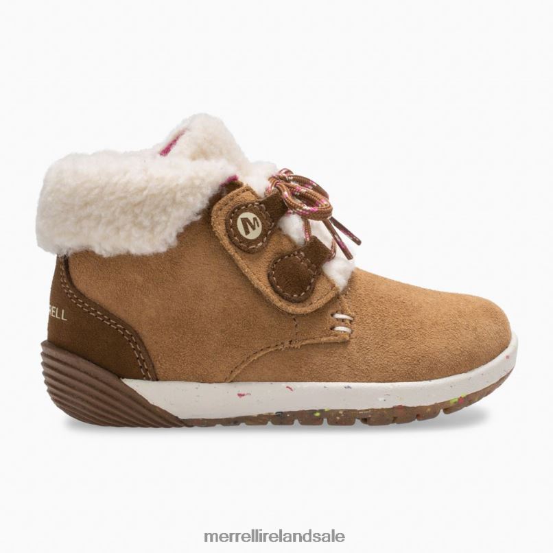 Bare Steps Cocoa Jr. Boot (ML163228) Merrell Kids BX26T1468 Chestnut Suede Shoes
