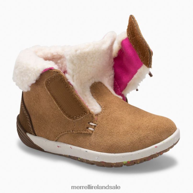 Bare Steps Cocoa Jr. Boot (ML163228) Merrell Kids BX26T1468 Chestnut Suede Shoes