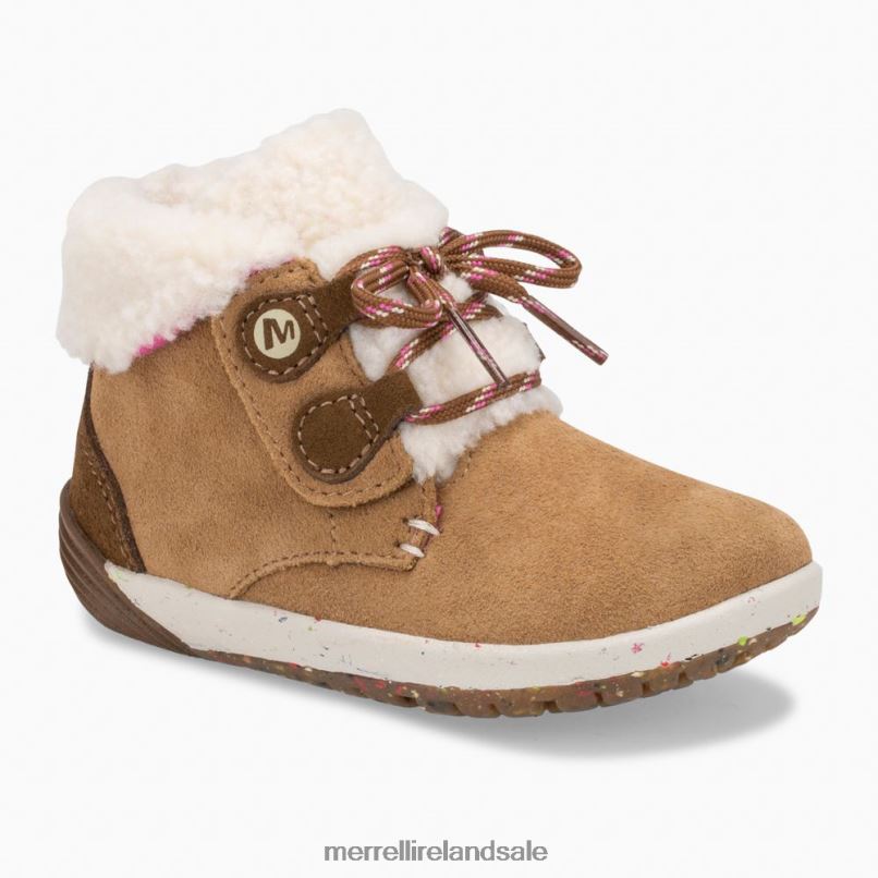 Bare Steps Cocoa Jr. Boot (ML163228) Merrell Kids BX26T1468 Chestnut Suede Shoes