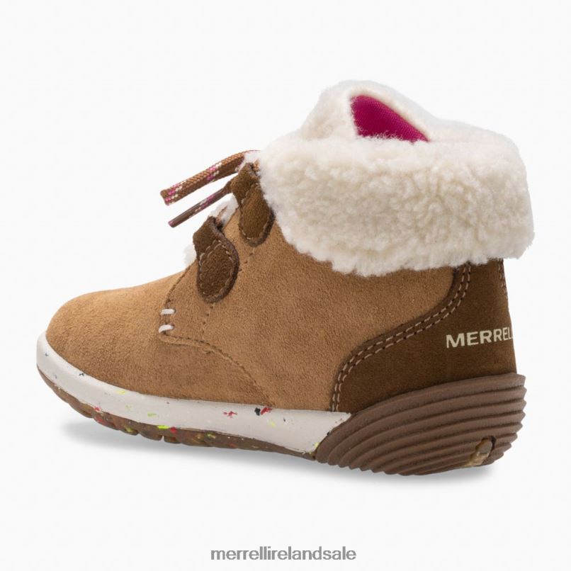 Bare Steps Cocoa Jr. Boot (ML163228) Merrell Kids BX26T1468 Chestnut Suede Shoes