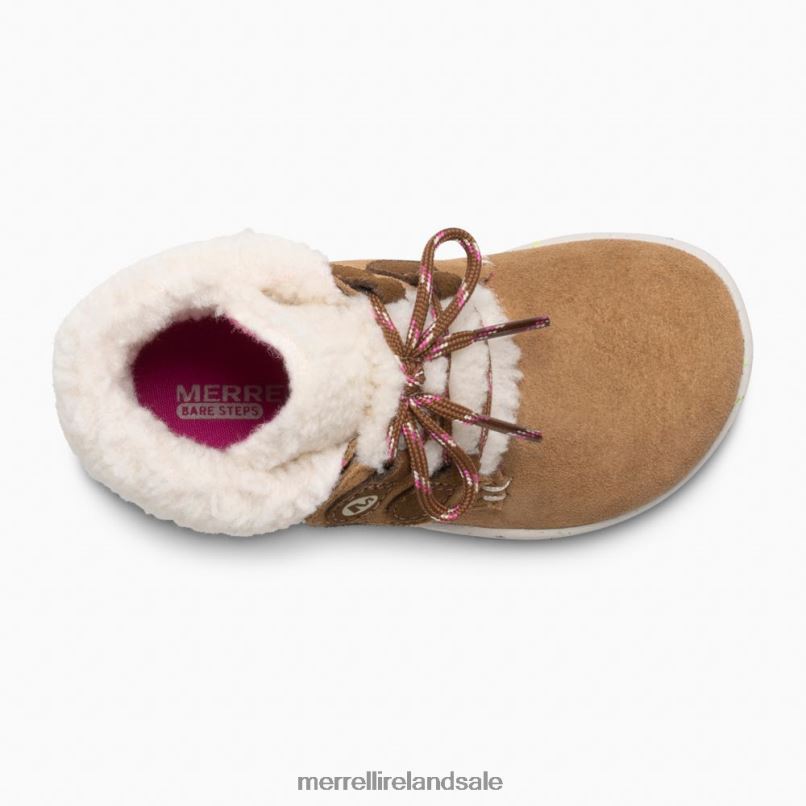 Bare Steps Cocoa Jr. Boot (ML163228) Merrell Kids BX26T1468 Chestnut Suede Shoes
