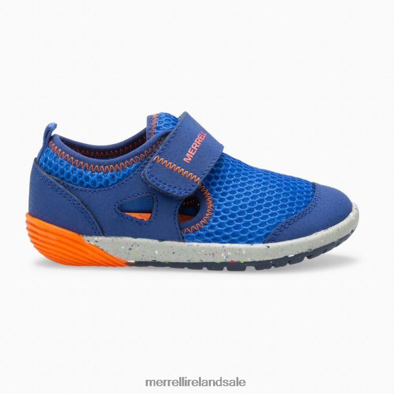 Bare Steps H2O Sneaker (ML260875) Merrell Kids BX26T1396 Blue/Orange Shoes
