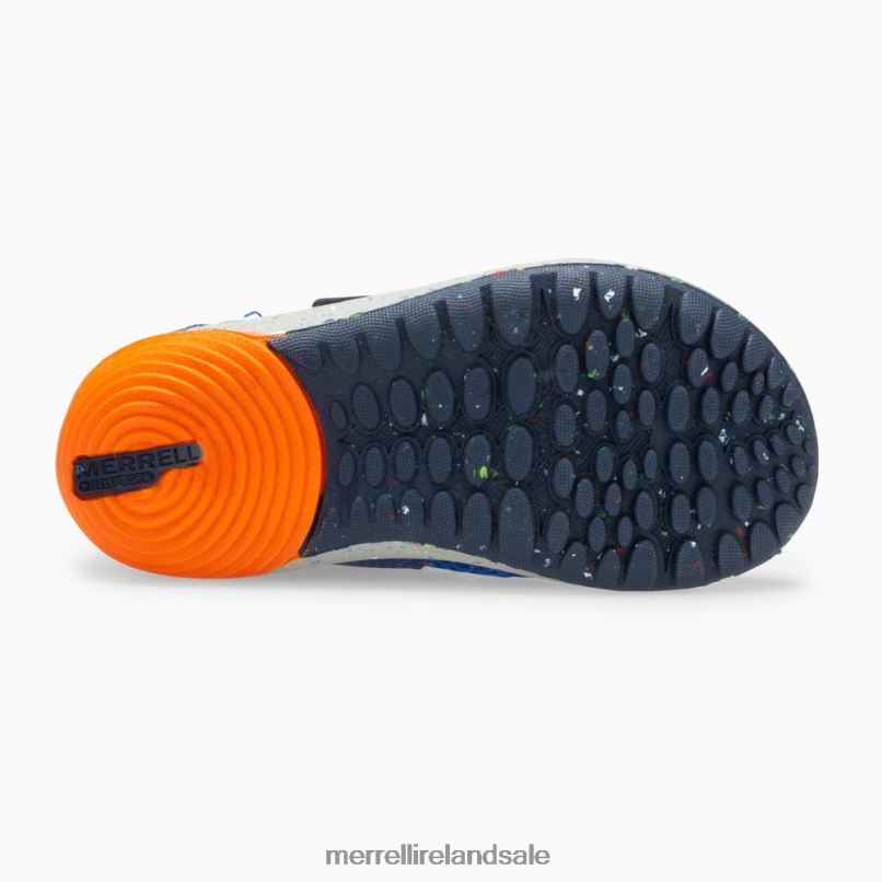 Bare Steps H2O Sneaker (ML260875) Merrell Kids BX26T1396 Blue/Orange Shoes