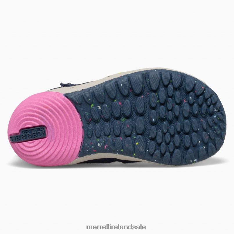 Bare Steps Ridge Jr Hiker (ML166271) Merrell Kids BX26T1458 Navy/Pink Shoes