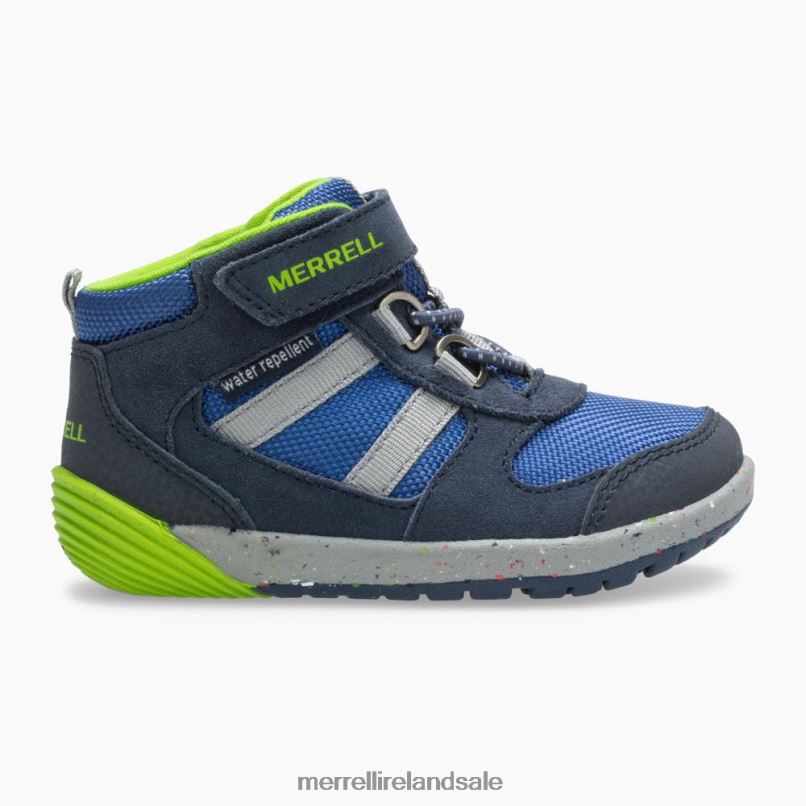 Bare Steps Ridge Jr Hiker (ML262608) Merrell Kids BX26T1459 Navy/Green Shoes
