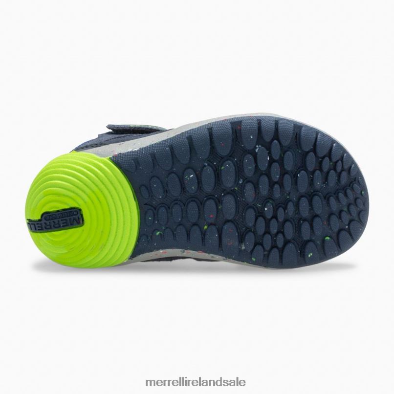 Bare Steps Ridge Jr Hiker (ML262608) Merrell Kids BX26T1459 Navy/Green Shoes