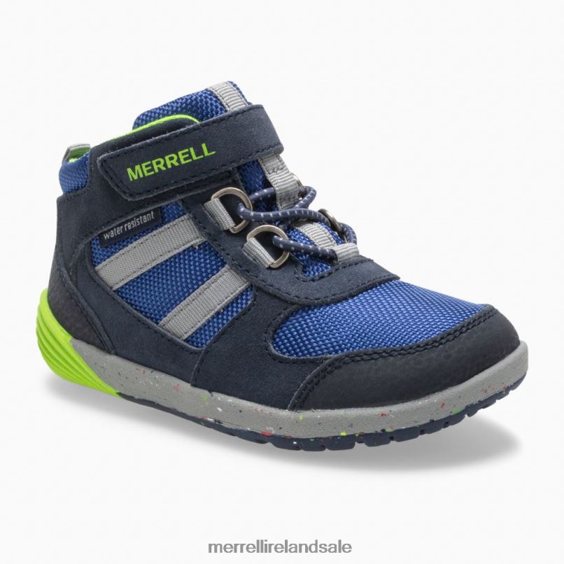 Bare Steps Ridge Jr Hiker (ML262608) Merrell Kids BX26T1459 Navy/Green Shoes