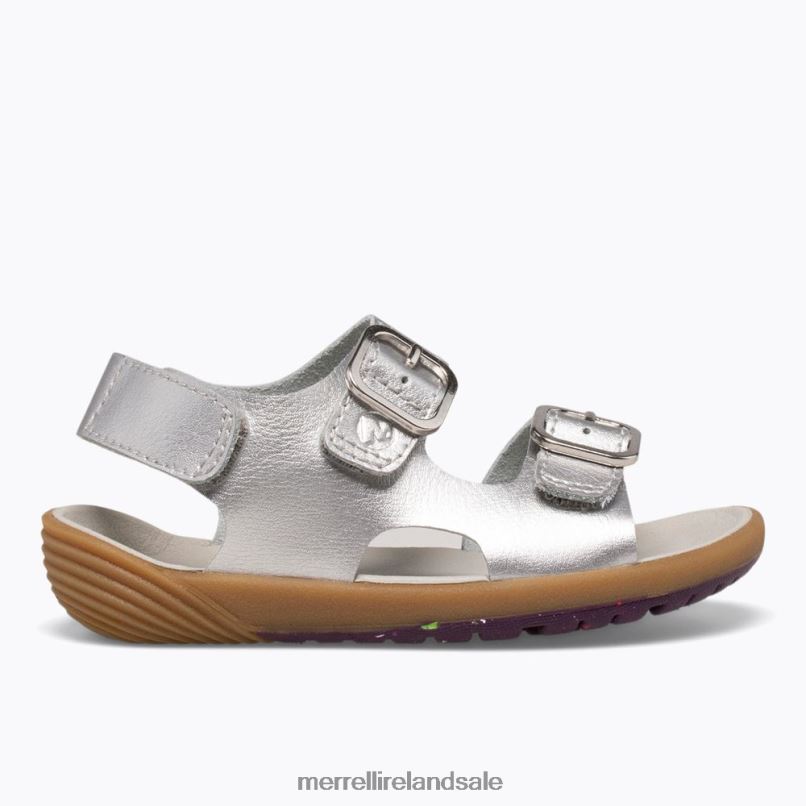 Bare Steps Sandal (ML161231) Merrell Kids BX26T1402 Silver Shoes