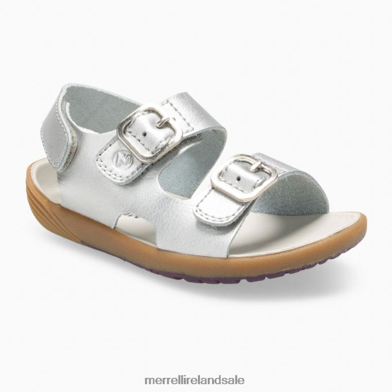 Bare Steps Sandal (ML161231) Merrell Kids BX26T1402 Silver Shoes