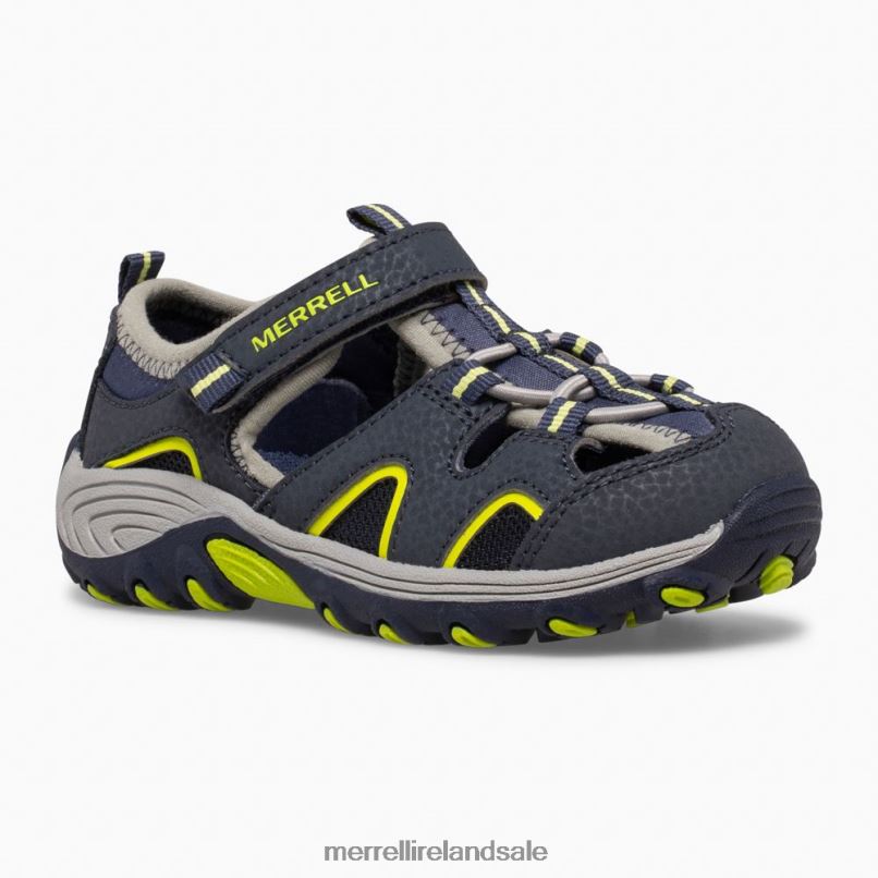 Hydro H2O Hiker Jr Sandal (ML265932) Merrell Kids BX26T1406 Navy/Lime Shoes