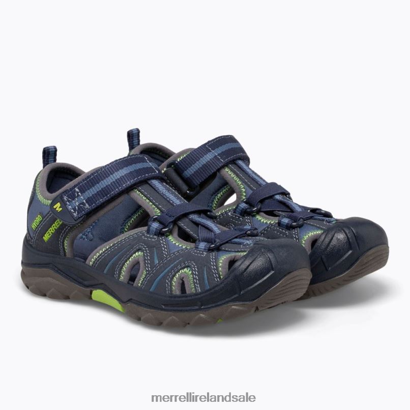 Hydro Sandal (MC53375) Merrell Kids BX26T1408 Navy / Green Shoes