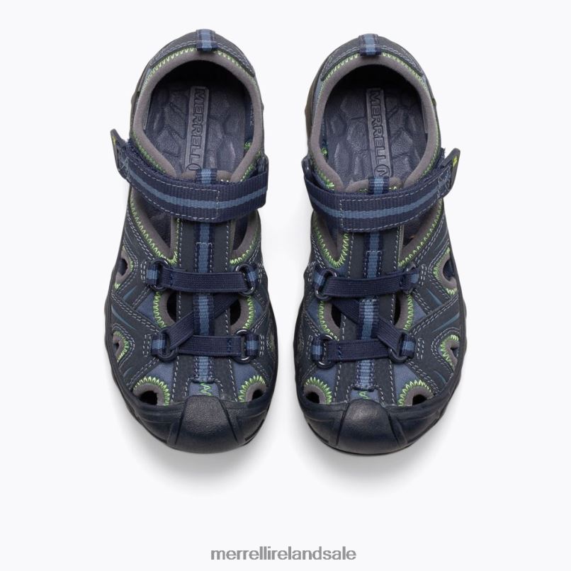 Hydro Sandal (MC53375) Merrell Kids BX26T1408 Navy / Green Shoes