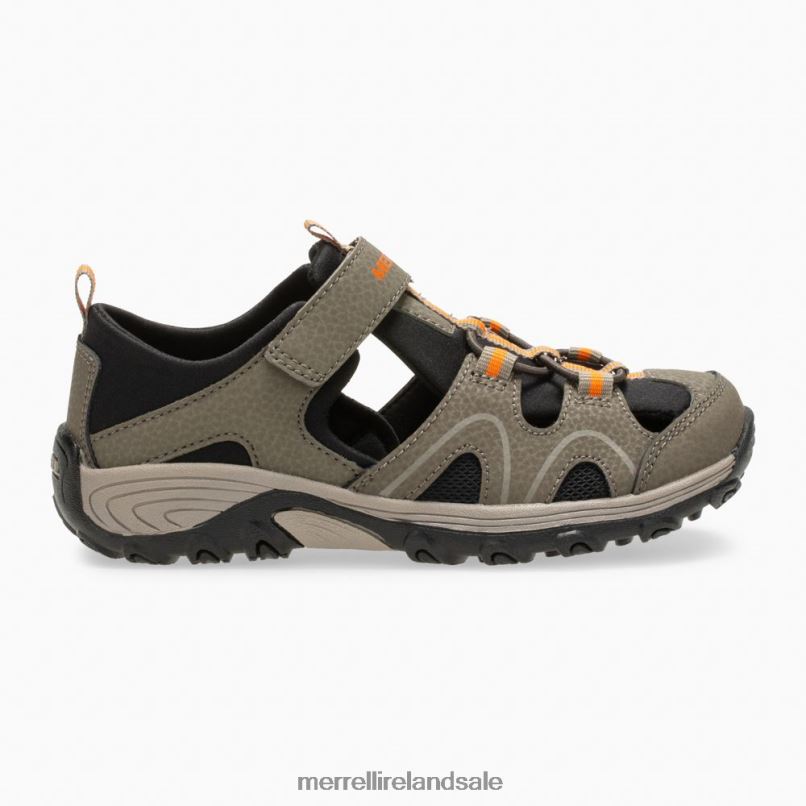 Hydro Teton Sandal (MK262021) Merrell Kids BX26T1486 Gunsmoke Shoes