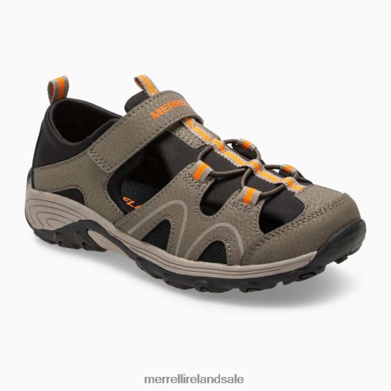 Hydro Teton Sandal (MK262021) Merrell Kids BX26T1486 Gunsmoke Shoes