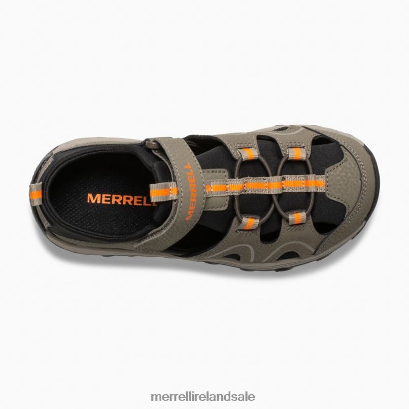 Hydro Teton Sandal (MK262021) Merrell Kids BX26T1486 Gunsmoke Shoes