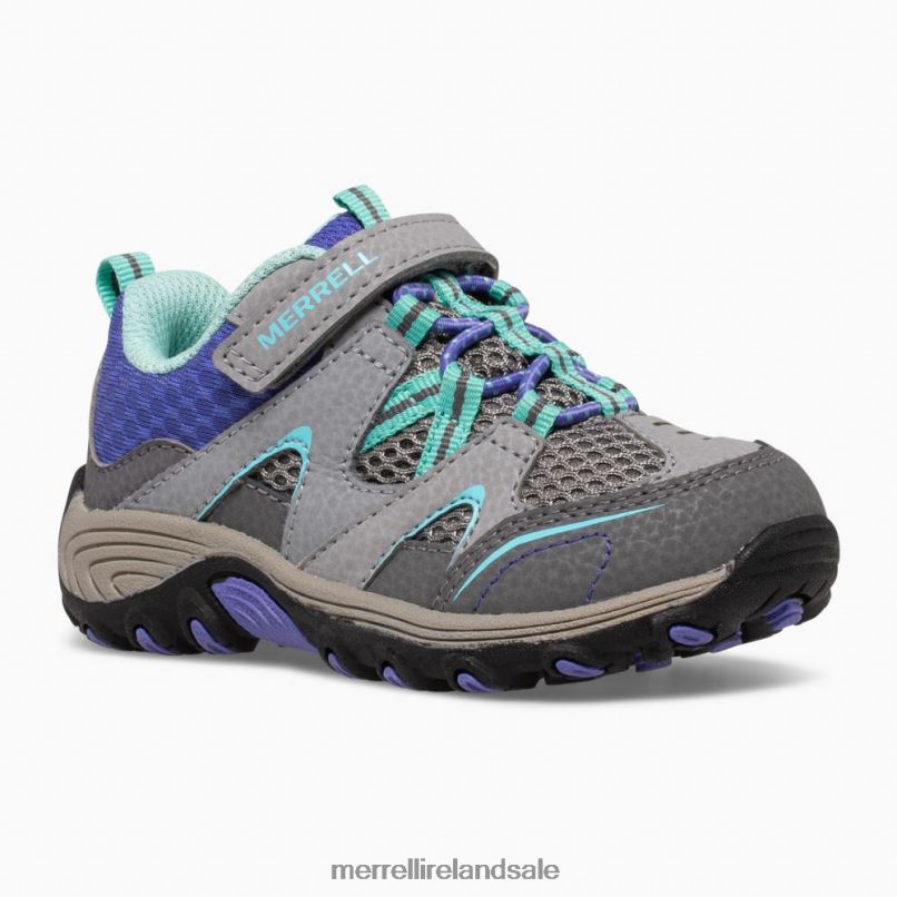 Trail Chaser Jr. Shoe (ML166016) Merrell Kids BX26T1341 Grey/Multi Shoes