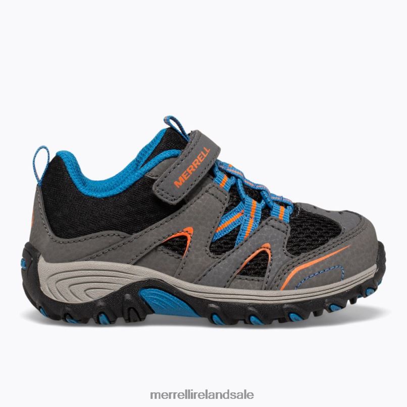 Trail Chaser Jr. Shoe (ML262595) Merrell Kids BX26T1342 Grey/Black Shoes