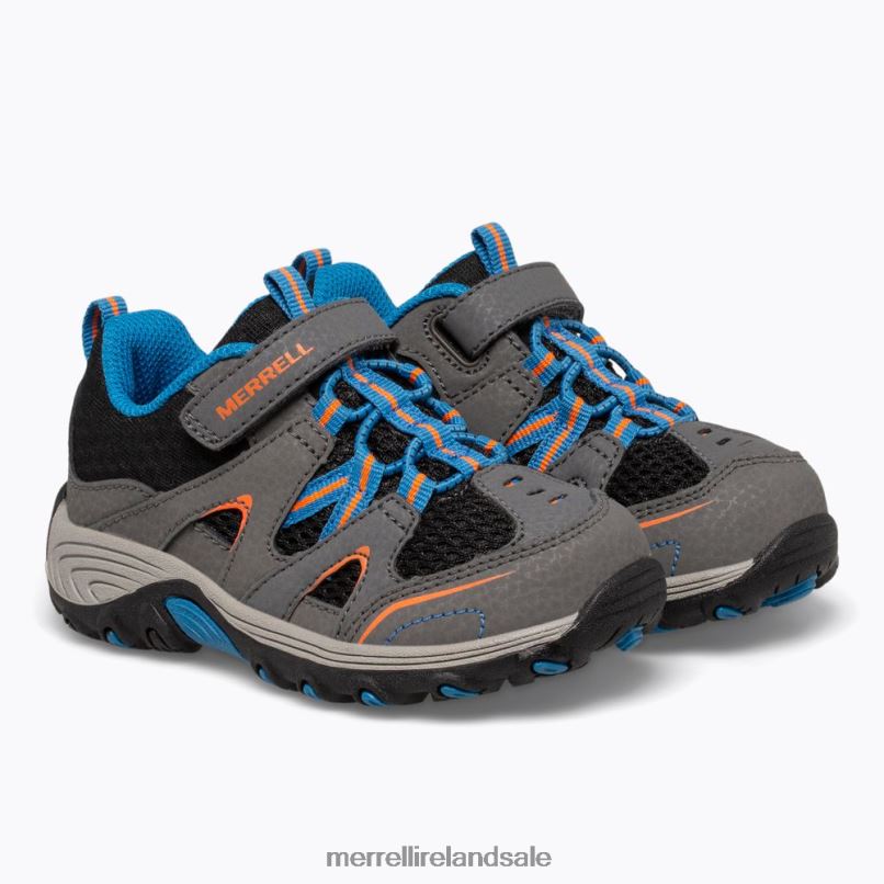 Trail Chaser Jr. Shoe (ML262595) Merrell Kids BX26T1342 Grey/Black Shoes