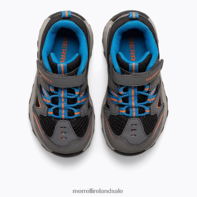 Trail Chaser Jr. Shoe (ML262595) Merrell Kids BX26T1342 Grey/Black Shoes