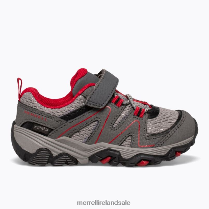 Trail Quest Jr. (ML263182) Merrell Kids BX26T1348 Grey/Red/Black Shoes