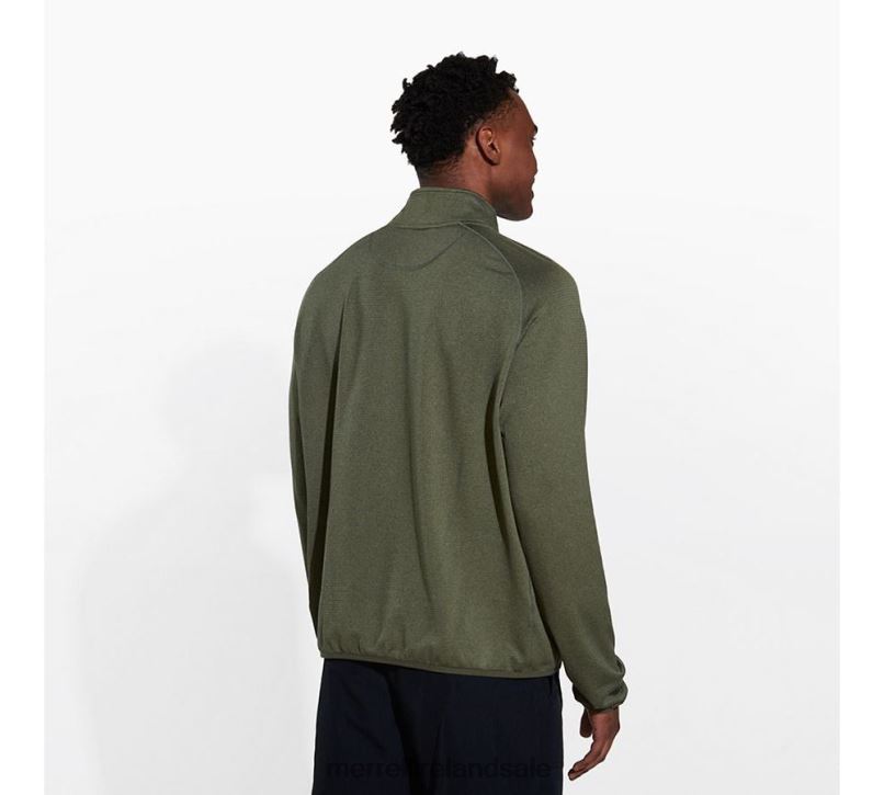 Geotex 1/4 Zip (JMS26326-327) Merrell Men BX26T415 Dusty Olive Heather Clothes