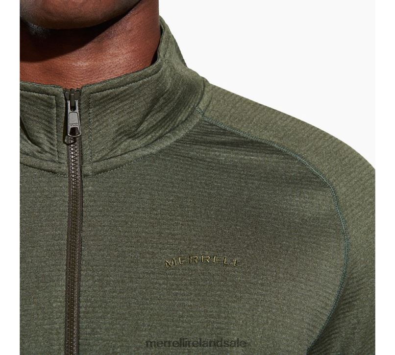 Geotex 1/4 Zip (JMS26326-327) Merrell Men BX26T415 Dusty Olive Heather Clothes