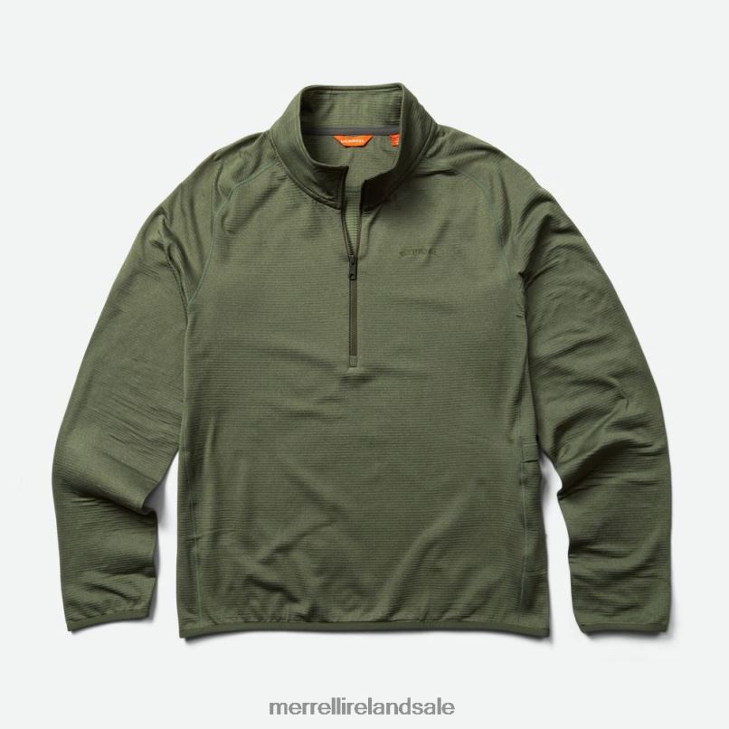Geotex 1/4 Zip (JMS26326-327) Merrell Men BX26T415 Dusty Olive Heather Clothes
