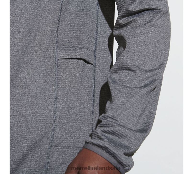 Geotex Full Zip Hoodie (JMS26325-059) Merrell Men BX26T550 Rock Heather Clothes