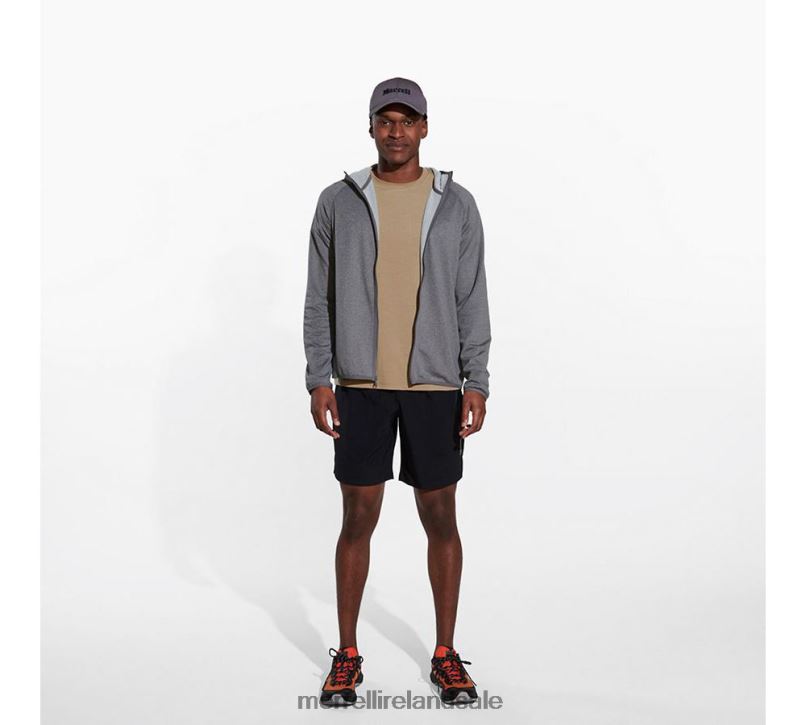 Geotex Full Zip Hoodie (JMS26325-059) Merrell Men BX26T550 Rock Heather Clothes