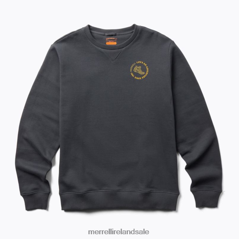 Life's An Adventure Crew Neck Fleece (JMF26623-425) Merrell Men BX26T697 India Ink Clothes