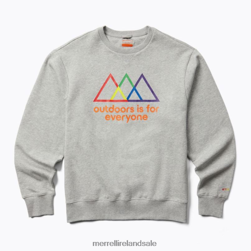Outdoors Is For Everyone Crewneck Sweatshirt (JMS26875-050) Merrell Men BX26T748 Heather Gray Clothes