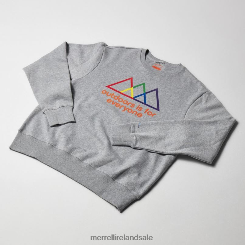 Outdoors Is For Everyone Crewneck Sweatshirt (JMS26875-050) Merrell Men BX26T748 Heather Gray Clothes