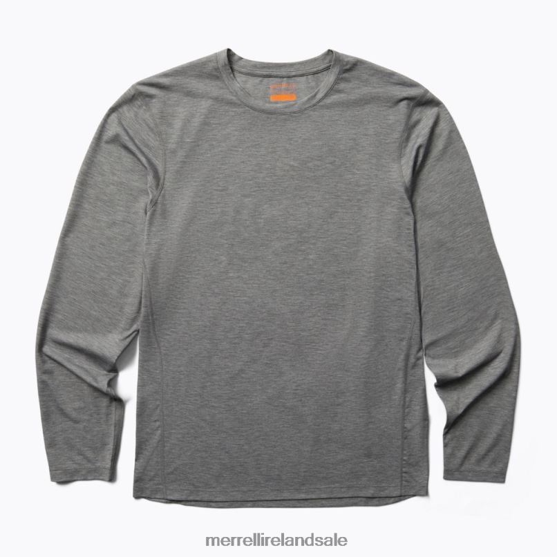 Perfect Long Sleeve Tee with Tencel (JMS26862-050) Merrell Men BX26T335 Grey Heather Clothes