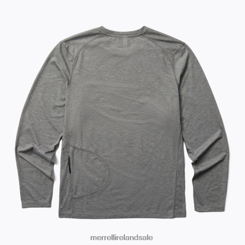 Perfect Long Sleeve Tee with Tencel (JMS26862-050) Merrell Men BX26T335 Grey Heather Clothes