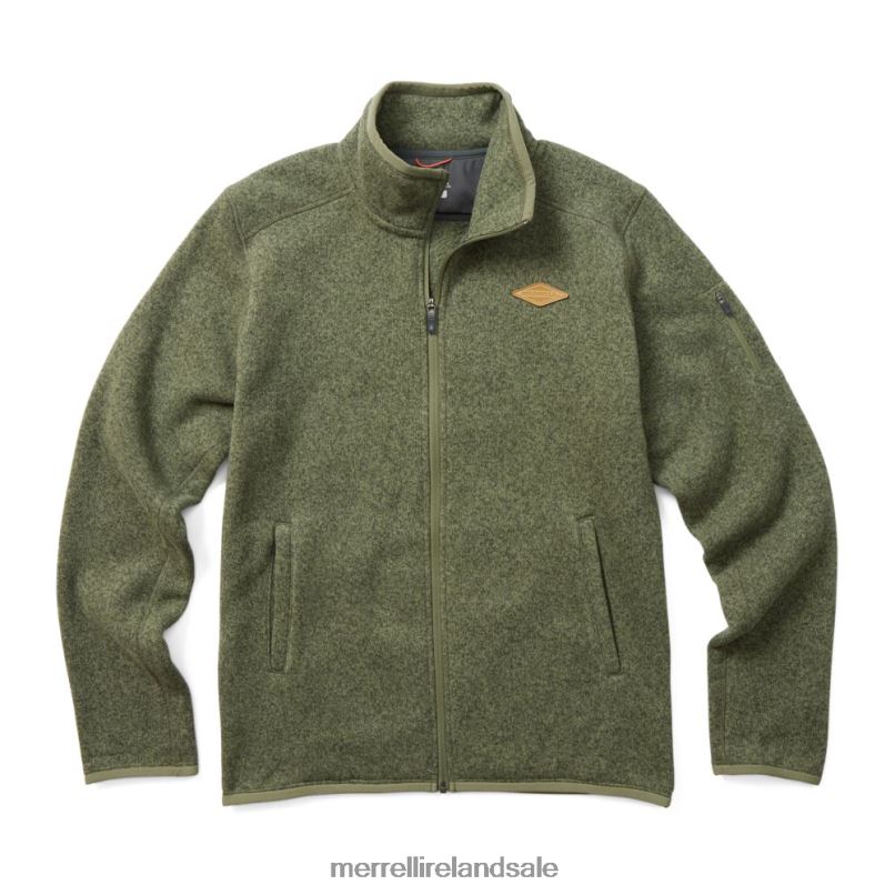 Sweater Weather Full Zip (JMF26296-327) Merrell Men BX26T429 Dusty Olive Heather Clothes