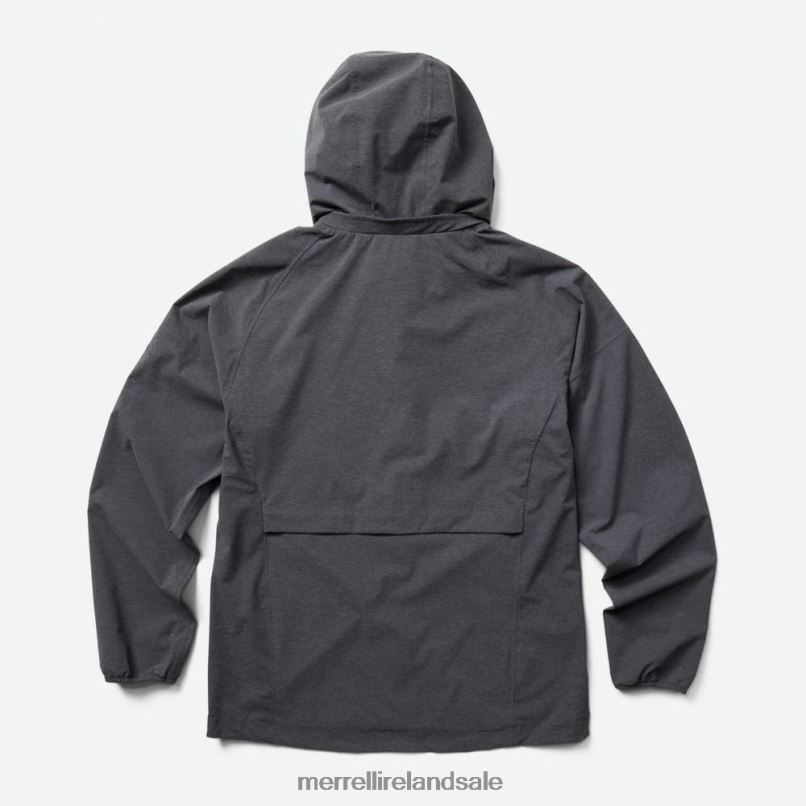 Alpine Packable Rain Shell (JMS26321-003) Merrell Men BX26T702 Black Heather Clothes