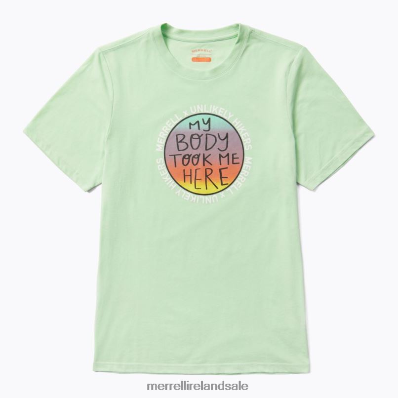 Short Sleeve Tee (JMS26681-330) Unlikely Hikers X Merrell Men BX26T450 Mist Green Clothes