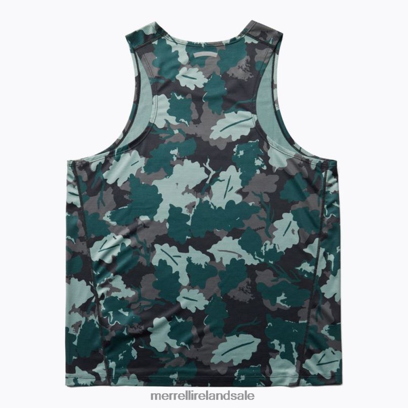 Trail Running Singlet (JMF26614-330) Merrell Men BX26T779 Sea Moss Leaf Print Clothes