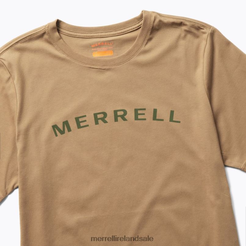 Wordmark Short Sleeve Tee (JMS26332-176) Merrell Men BX26T586 Sepia Tint Clothes