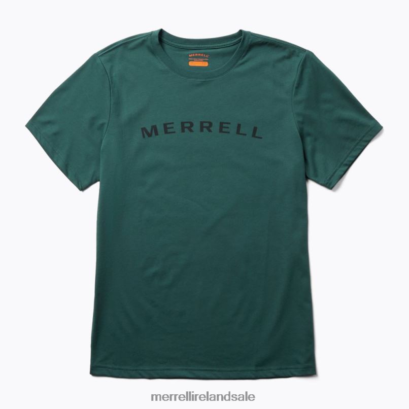 Wordmark Short Sleeve Tee (JMS26332-325) Merrell Men BX26T585 Sea Moss Clothes