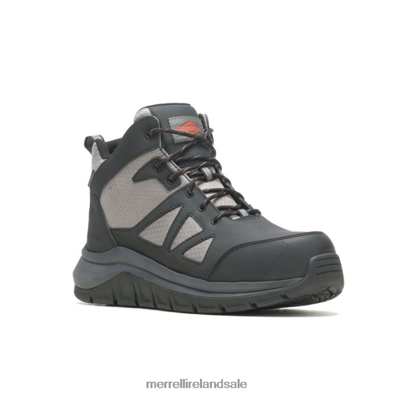 Fullbench Speed Mid Waterproof CF (J005025) Merrell Men BX26T689 Black/Charcoal Shoes