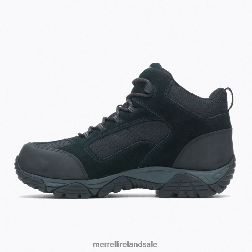 Moab Onset Mid Waterproof Comp Toe Work Boot (J099509) Merrell Men BX26T433 Black Shoes
