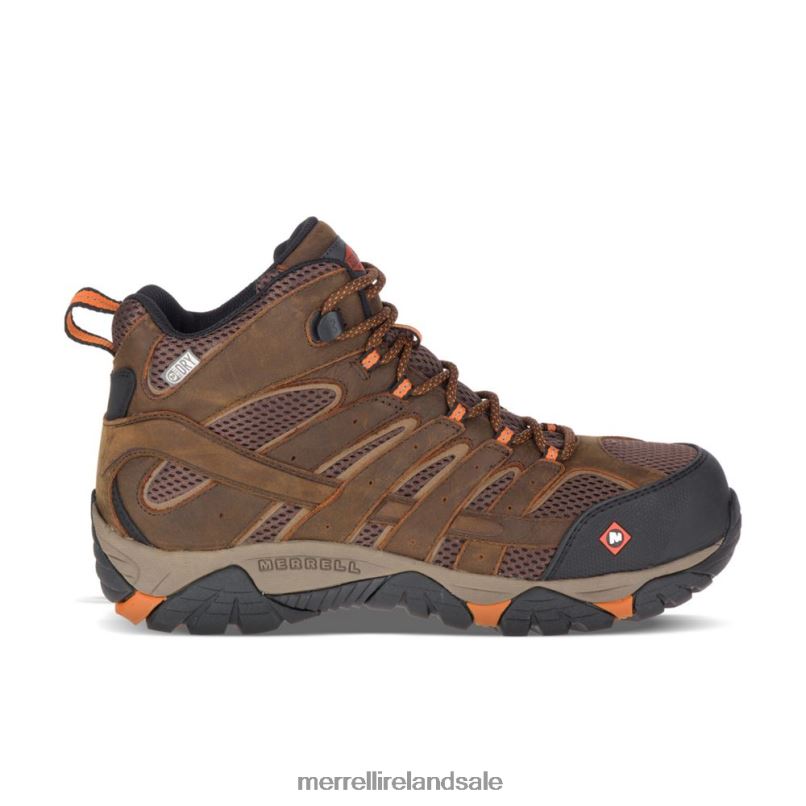 Moab Vertex Mid Waterproof Comp Toe Work Boot (J11617) Merrell Men BX26T651 Clay Shoes
