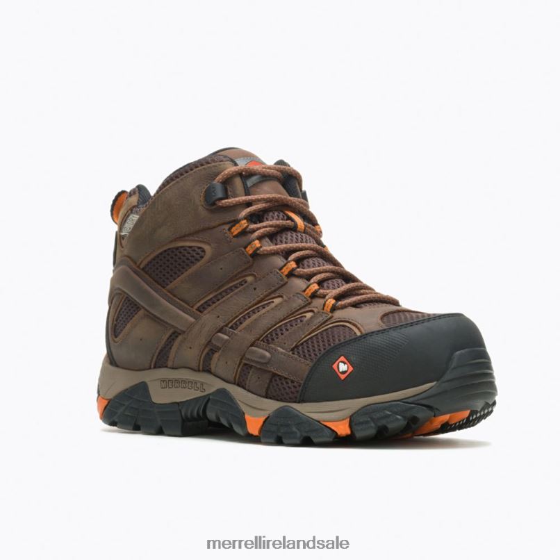 Moab Vertex Mid Waterproof Comp Toe Work Boot (J11617) Merrell Men BX26T651 Clay Shoes