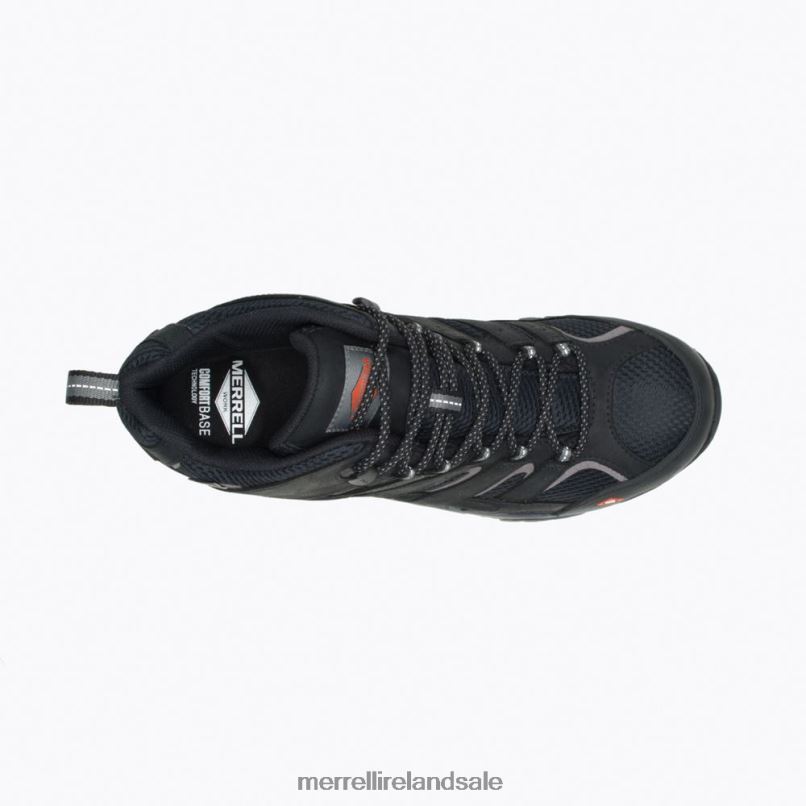 Moab Vertex Mid Waterproof Comp Toe Work Boot Wide Width (J05241W) Merrell Men BX26T619 Black Shoes