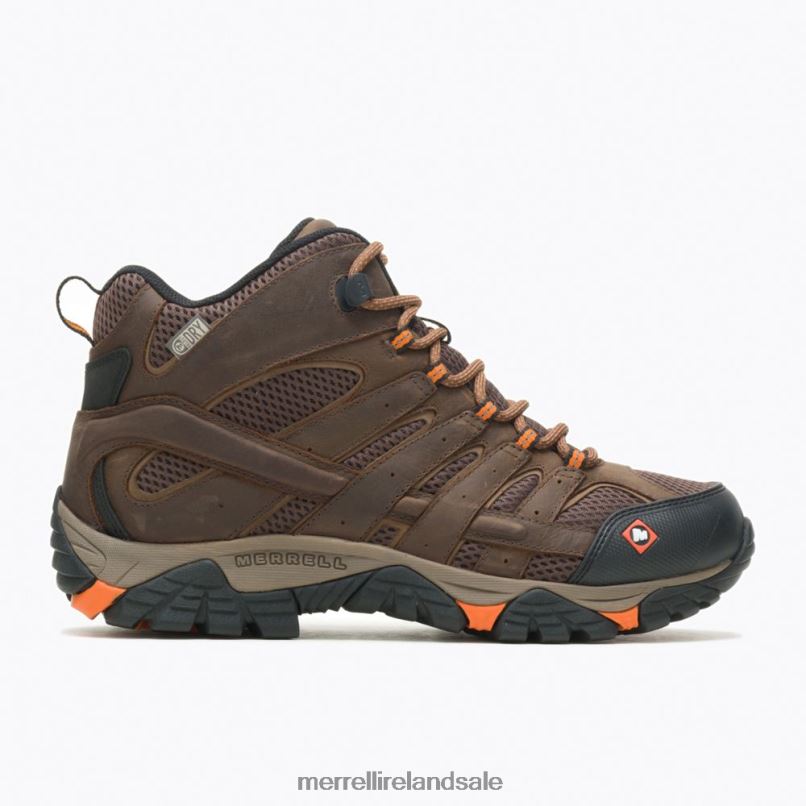 Moab Vertex Mid Waterproof SR Work Boot Wide Width (J31239W) Merrell Men BX26T389 Clay Shoes