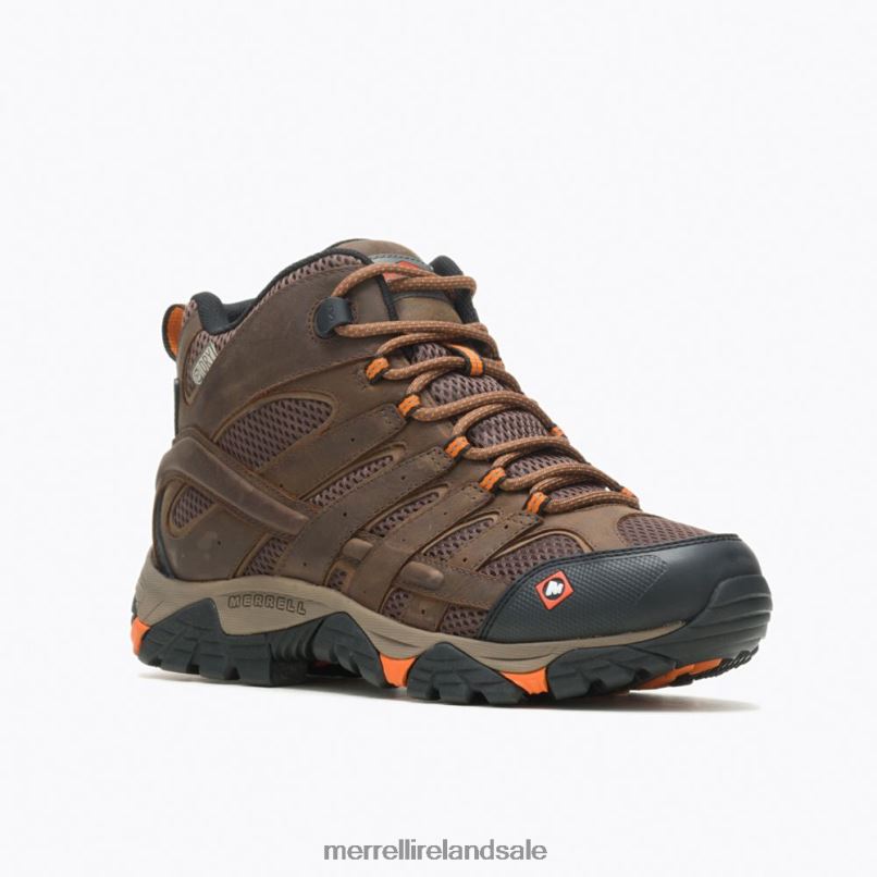 Moab Vertex Mid Waterproof SR Work Boot Wide Width (J31239W) Merrell Men BX26T389 Clay Shoes